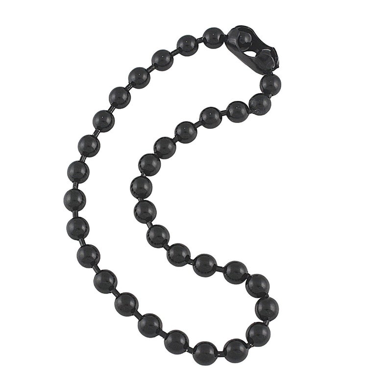 DragonWeave 9.5mm Extra Large Gunmetal Steel Ball Chain Mens Necklace with Extra Durable Color Protect Finish - 16 inches - Image 1